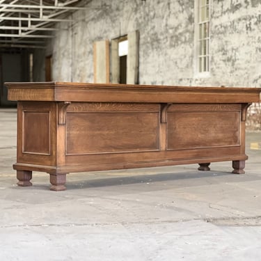 Antique Turn of the Century Oak 8’ Store Counter 