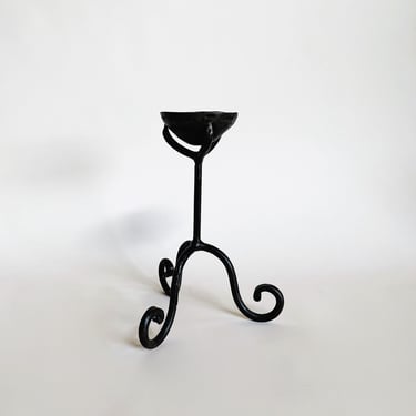 FORGED IRON CANDLEHOLDER 