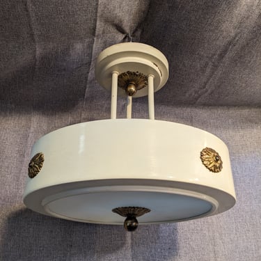 Vintage 1930s 2 Bulb Chandelier