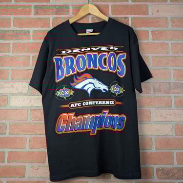 Vintage 90s NFL Denver Broncos ORIGINAL AFC Conference Champions Tee - Large 