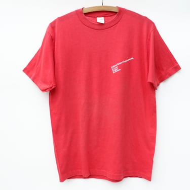 Vintage 80s Virgin Islands Souvenir T-Shirt - Red with White Lettering 