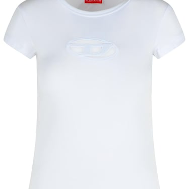 Diesel White Cotton T-Shirt Women