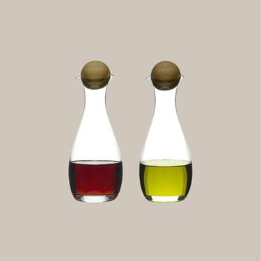 Set of Two Oil-Vinegar Bottles