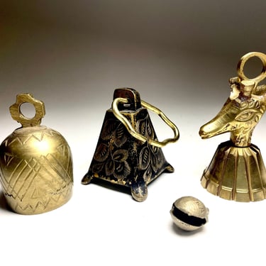 Mid-Century Vintage Brass Bells | Bells of Sarnia India | Your Choice! Solid Brass 