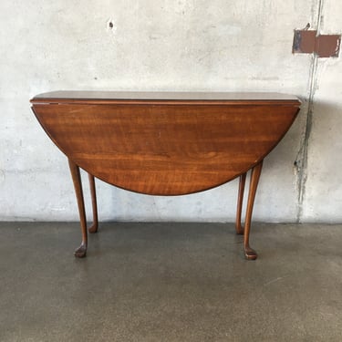 Vintage Walnut Round Gateleg Table