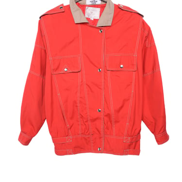 Red Lightweight Work Jacket