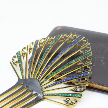 Pair of Vintage 1930s-40s Art Deco Hair Combs 