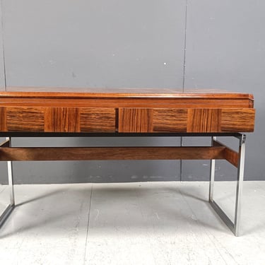 Mid century rosewood desk, 1960s - Belgium - vintage desk - rosewood table - vintage office - 1960s desk table 