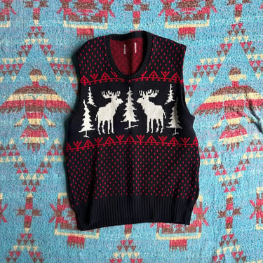 Vintage 1970s Jersild Ski Sweater Vest Made in USA 