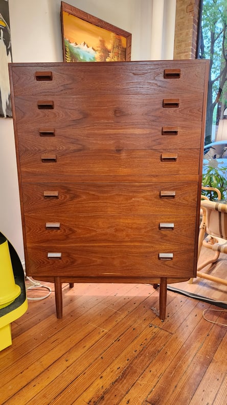 Borge Mogensen Tall Chest Danish Teak