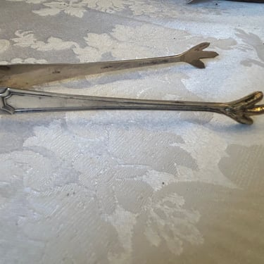 Sterling &gold wash tongs Durgin 