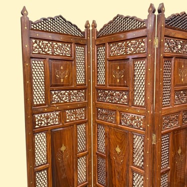 LOCAL PICKUP ONLY ———— Vintage Carved Wood Room Divider 