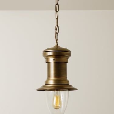 Vintage Inspired - Arc Lamp - Chain Pendant - Chandelier Lighting - Heavy Solid brass 