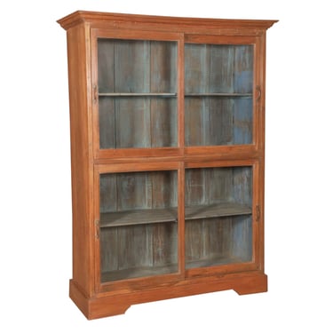 Teak Wood Cabinet with Glass