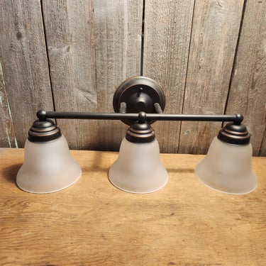 Contemporary 3 Bulb Vanity Light 23.75" x 9.25" x 7.75"