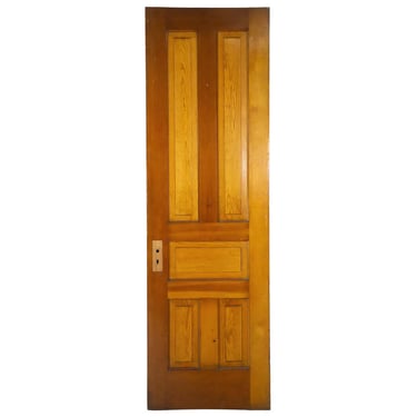 Vintage 5 Pane Cypress Wood Passage Door 90 x 27.75