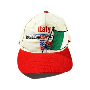 Vintage Italy World Cup Hat Football Soccer 1994