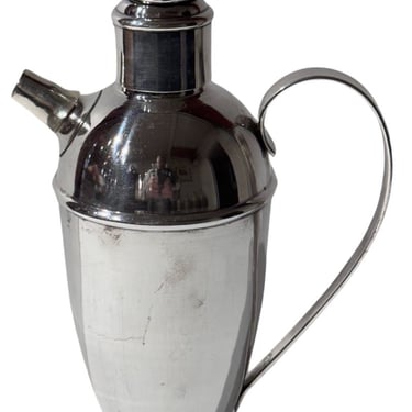 Vintage Danish Art Deco Silver Plated Cocktail Shaker  by Prima Sølvplet