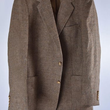 Tweed Wool GEOFFREY BEENE Men's Blazer Suit Jacket, Sport Coat, 44