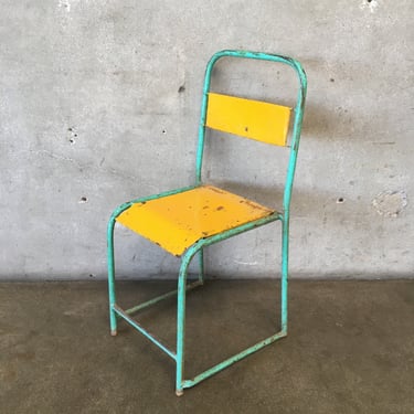 Vintage Belgian Metal Chair