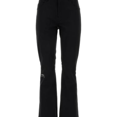Balenciaga Woman Black Stretch Nylon Ski Pant
