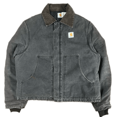 Vintage Carhartt "Arctic J22" Faded Black Quilt Lined Jacket