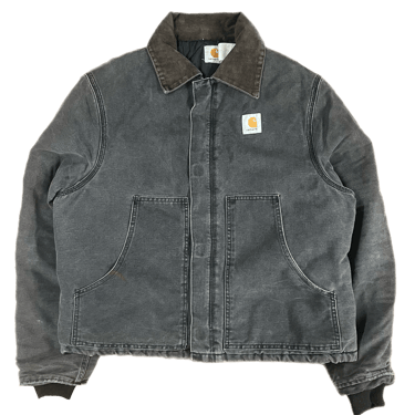 Vintage Carhartt &quot;Arctic J22&quot; Faded Black Quilt Lined Jacket