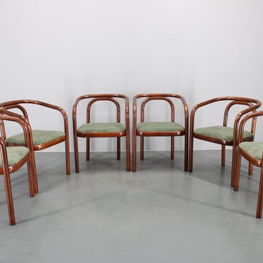 1970s Antonin Suman Set of Six Beech Bentwood Restored Dining Chairs by Ton, Czechoslovakia / Mid-century / Vintage Chairs / 
