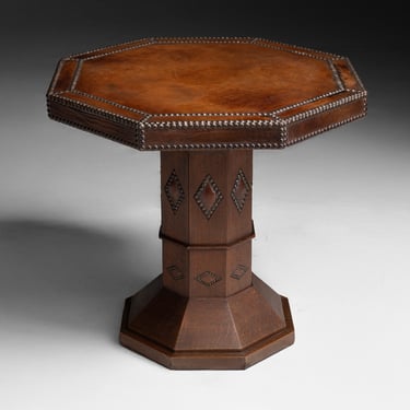 Leather Side Table