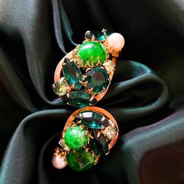 Emerald Green Clamp Bracelet