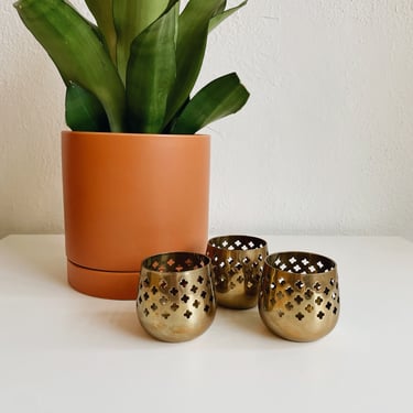 Brass votive candle holders