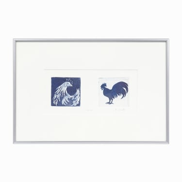 Rooster Etching Print on Paper 10/100 