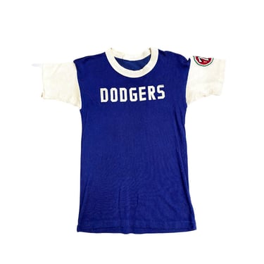 Vtg Vintage 1950s 50s Rare LA Brooklyn Dodgers Baseball Knit Raglan Shirt 