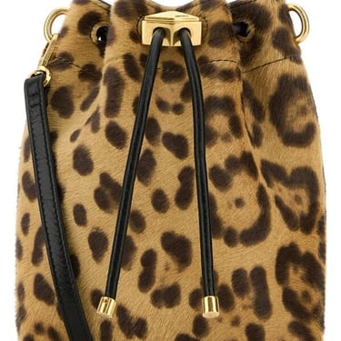 Jimmy Choo Women Printed Calf Hair Bon Bon Bucket Bag