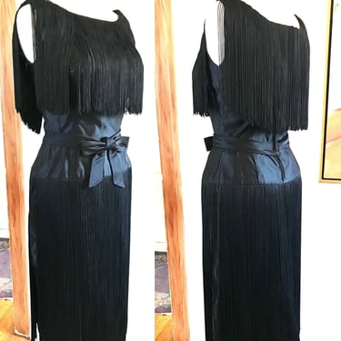 Vintage 1960's Couture Designer Cocktail Party Dress by 