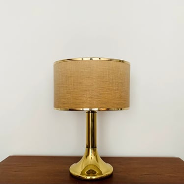 Large Mid-Century Modern Brass Table Lamp, 1960s 