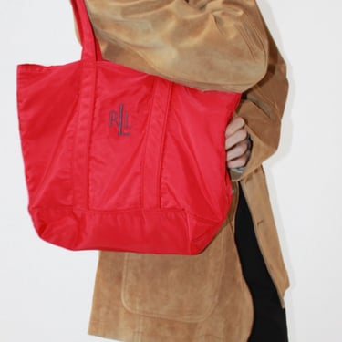 Ralph Lauren Cardinal Red Tote