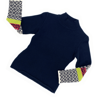 Jean Paul Gaultier F/W 1994 mixed pattern sweater