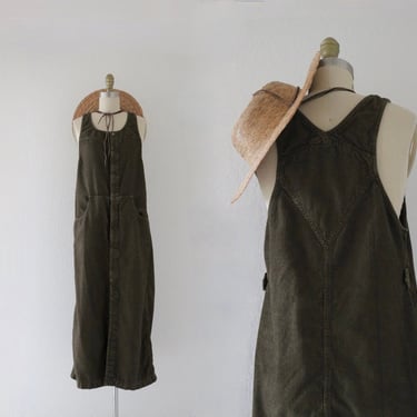 corduroy overall dress - s 