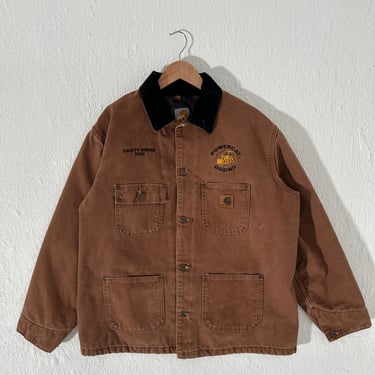 Vintage Brown Carhartt Chore Jacket Sz. L