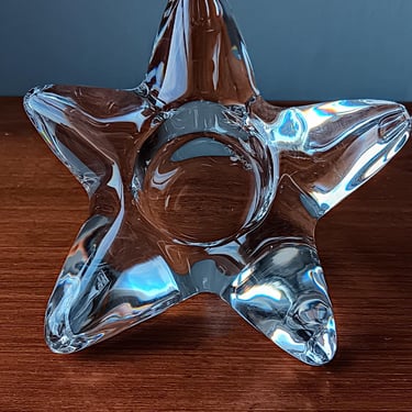 Orrefors Crystal Votive | Single Candleholder in Flower Shape 