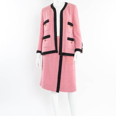 1980s Mohair Boucle Jacket & Skirt Set