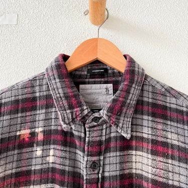 R13 Flannel Shirt - Brown on Garmentory