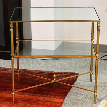 Henzler Lamp Table in Gold Finish
