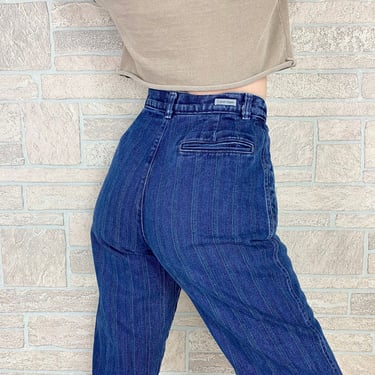 Calvin Klein Pinstriped 80's Jeans / Size 26 
