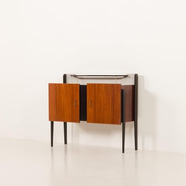 Italian vintage credenza in the style of Vittorio Dassi, 1950s 