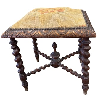 French Needlepoint Bench