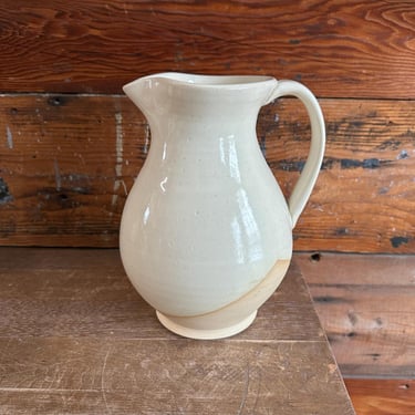 Pitcher - Warm White and Beige Geometrics 