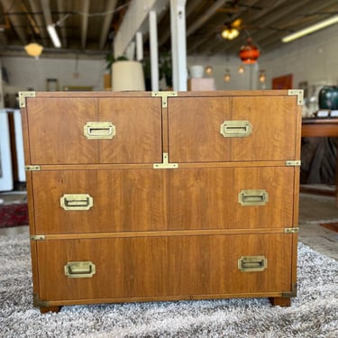 Vintage Campaign-Style Dresser