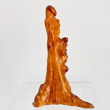 Vintage 1960s MID Century Modern Cypress Knee Wood Art Sculpture minimalist Decor Natural Root 